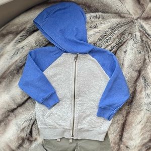 • Old Navy Kids Zip Hoodie Grey/Blue Size 3T